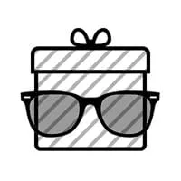 unas gafas y detrás de ella una caja
